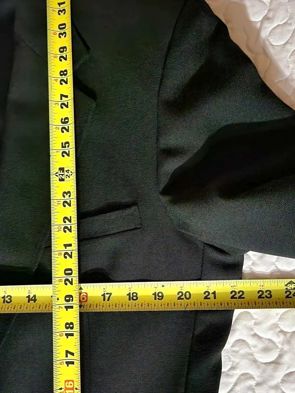 44L USA Gold Button Black Classic Blazer Notch Lapel Hopsack Vtg NEVER WORN exc.